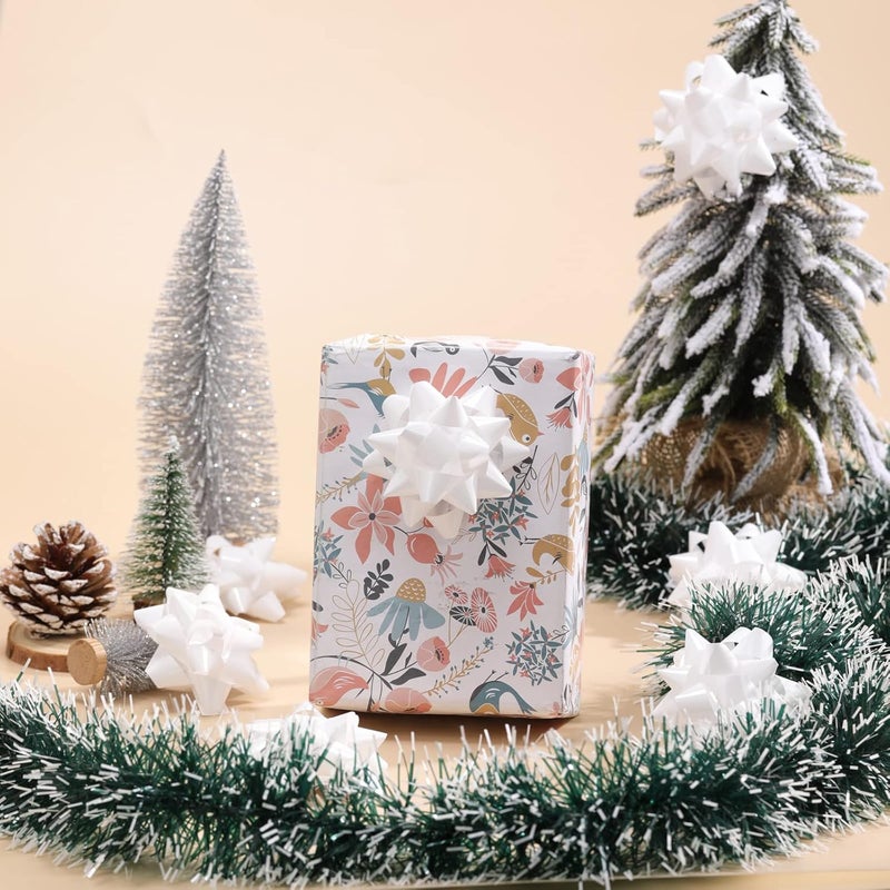 DYSHIPEN 24 Large Gift Bows,3.5 inches, Bows for Gift Wrapping and Presents,Christmas Bows,for Parties, Birthdays, Weddings or Other Holidays. (White) - Image 2